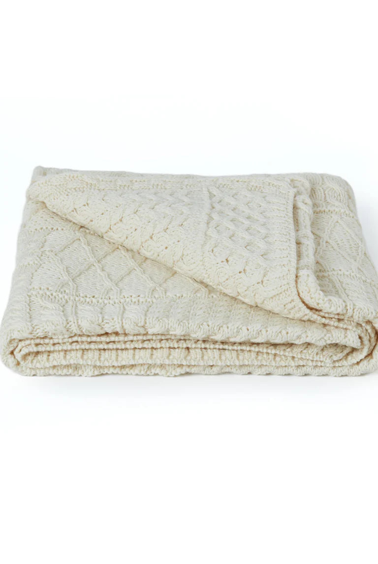 Aran Merino Throw - Bainin