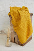 Aran Merino Throw - Sunny Yellow