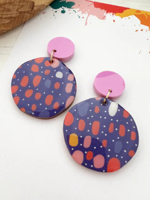 The Messy Brunette -Dots and Dashes Earrings