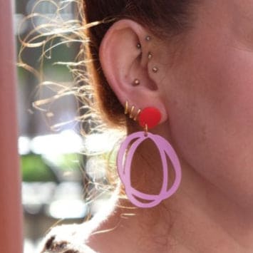 A Little Idea - CMAT Earrings, Bubble Gum Pink