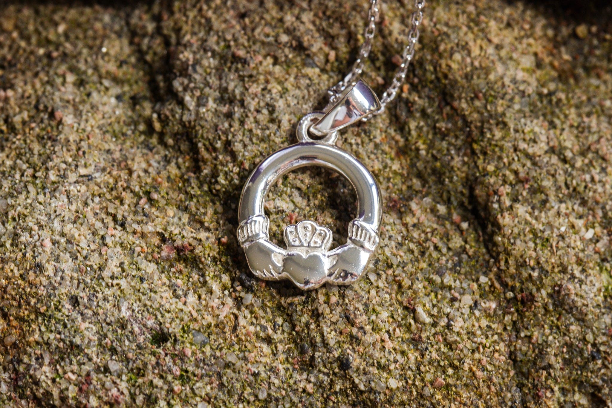 Claddagh pendant -Sterling Silver
