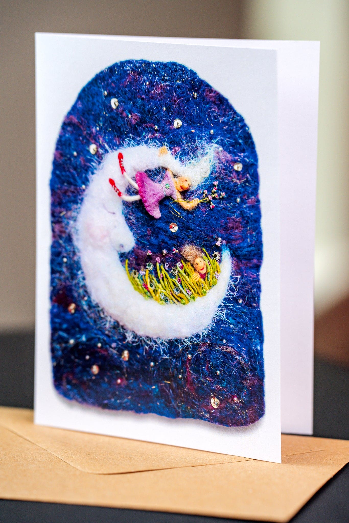 Moon Blooms - Greeting Card