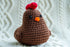 Hand crocheted Chicken - Dark Brown