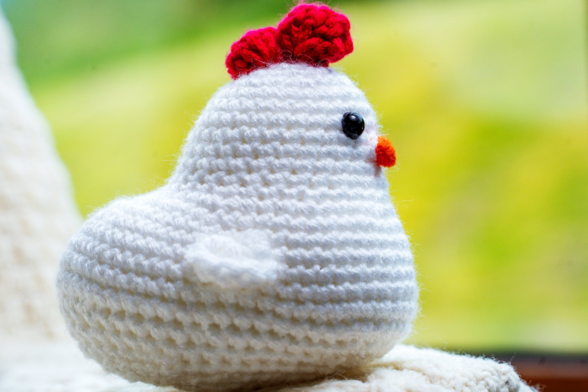 Hand crocheted Chicken - White