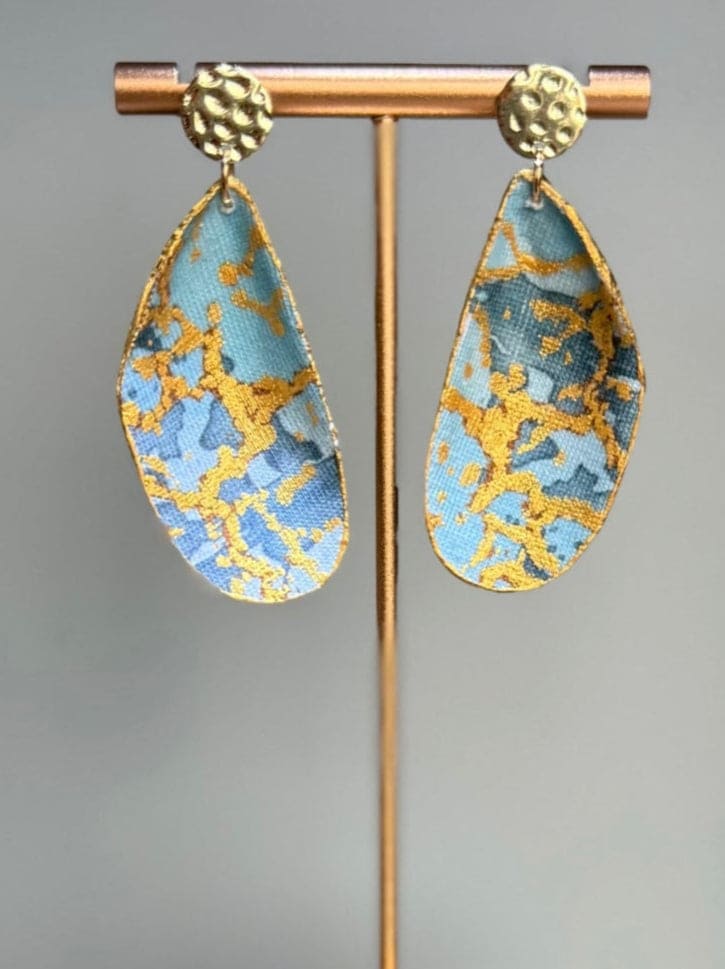 GG Designs - Mussel Shells Earrings Marble